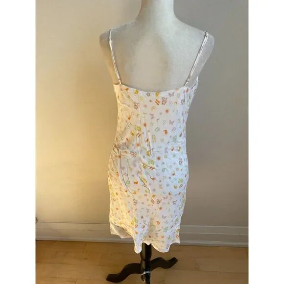 ELODIE Women Cowl Dress BNWOT New White Print - Picture 5 of 7